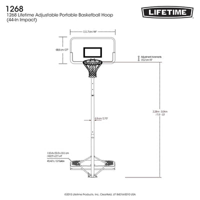 Outdoors Adjustable Portable Basketball Net