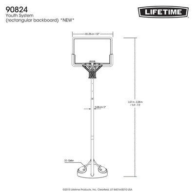 Outdoors Basketball Net Adjustable Portable