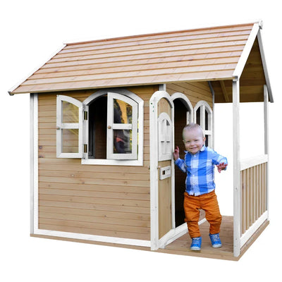 Kids Cubby House Outdoor Wood Playhouse with Veranda AXI 118cm W x 191cmD