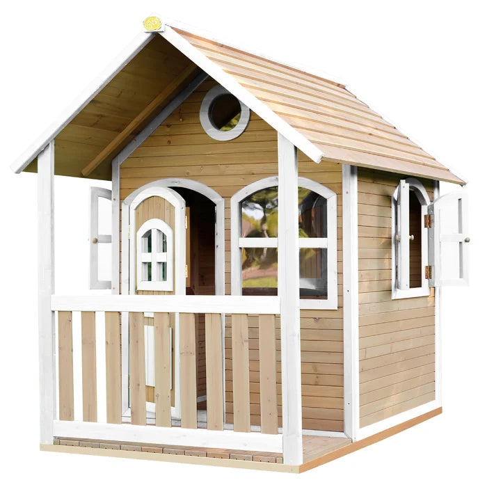 Kids Cubby House Outdoor Wood Playhouse with Veranda AXI 118cm W x 191cmD