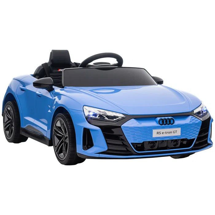 Kids Outdoor Zooming 12V 1 Seater Sports Car Battery Powered Ride On with Remote Control White or Blue