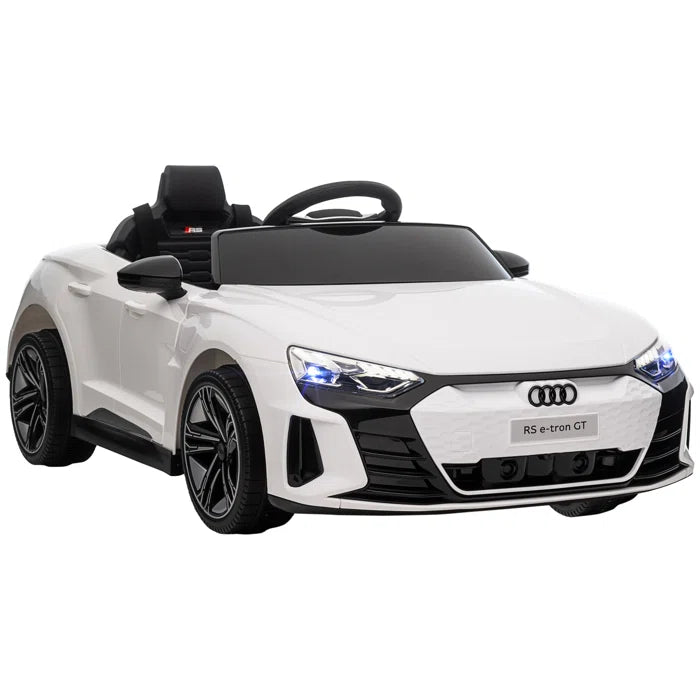 Kids Outdoor Zooming 12V 1 Seater Sports Car Battery Powered Ride On with Remote Control White or Blue