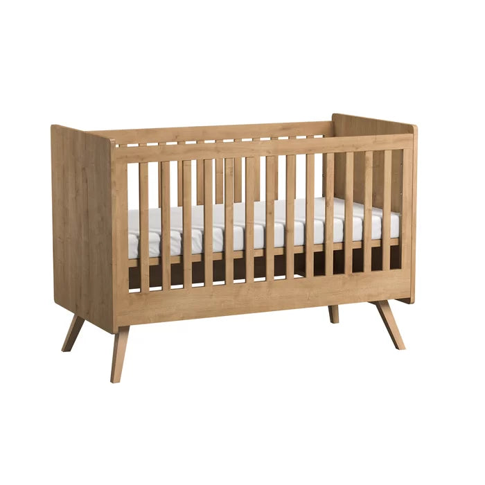 Modern Traditional Style And Versatile Baby Cot Bed - Brown