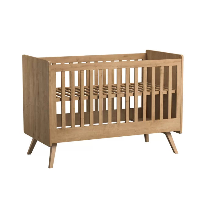 Modern Traditional Style And Versatile Baby Cot Bed - Brown