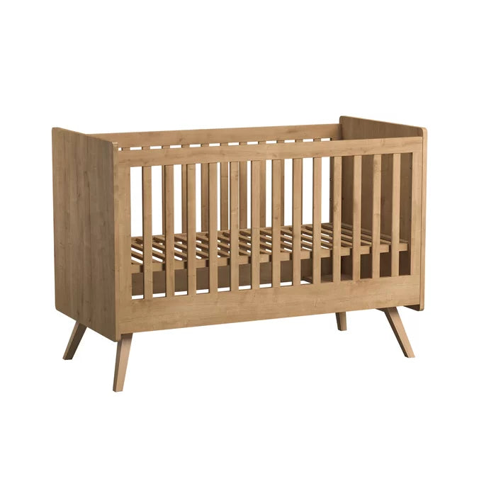 Modern Traditional Style And Versatile Baby Cot Bed - Brown