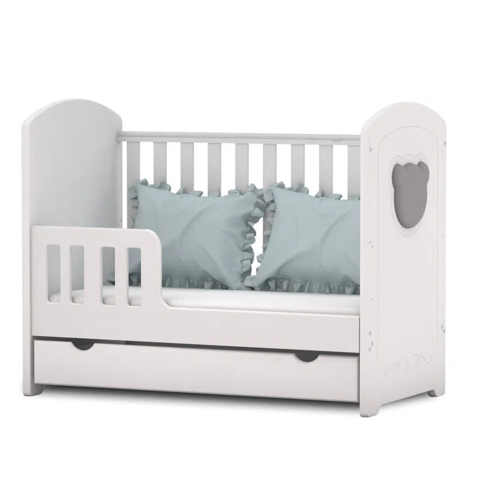 High Quality Baby Aqib Modern Style Baby Cot - White