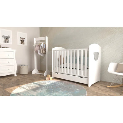 High Quality Baby Aqib Modern Style Baby Cot - White