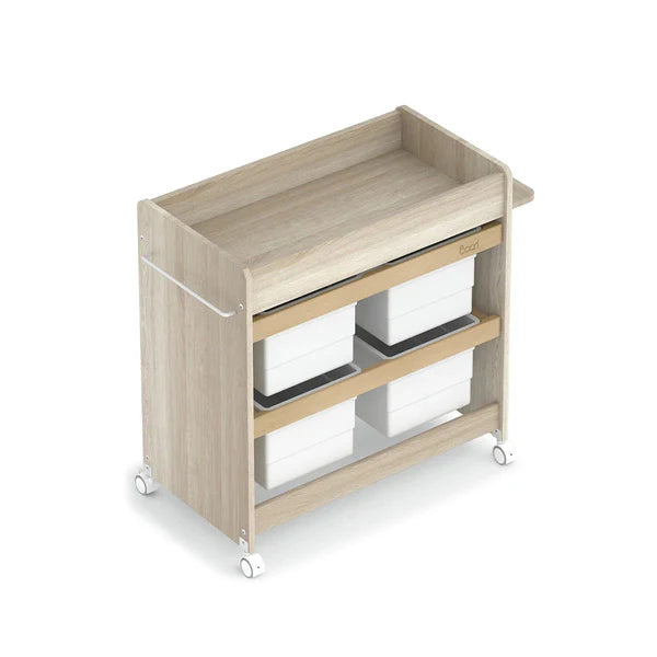 Baby Change Table Natty Storage Changer - Oak and Almond