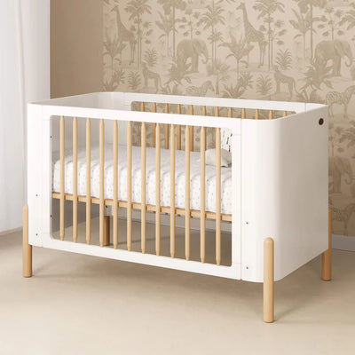 Contemporary Style Baby Cot Bed -  Barley White and Beech, Blueberry and Beech,Cherry and Beech