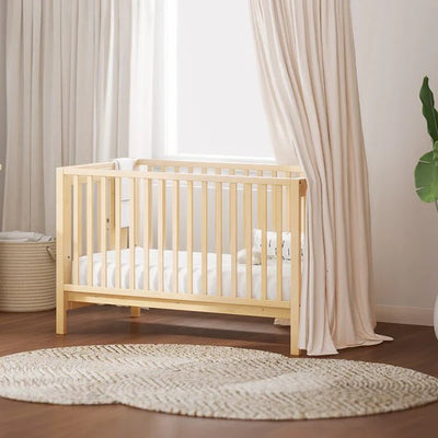 Contemporary Oslo Baby Cot - Almond