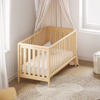 Contemporary Oslo Baby Cot - Almond