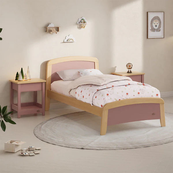 Kids Modern Style Single Bed - Barley White and Almond, Cherry and Almond, Blueberry and Almond