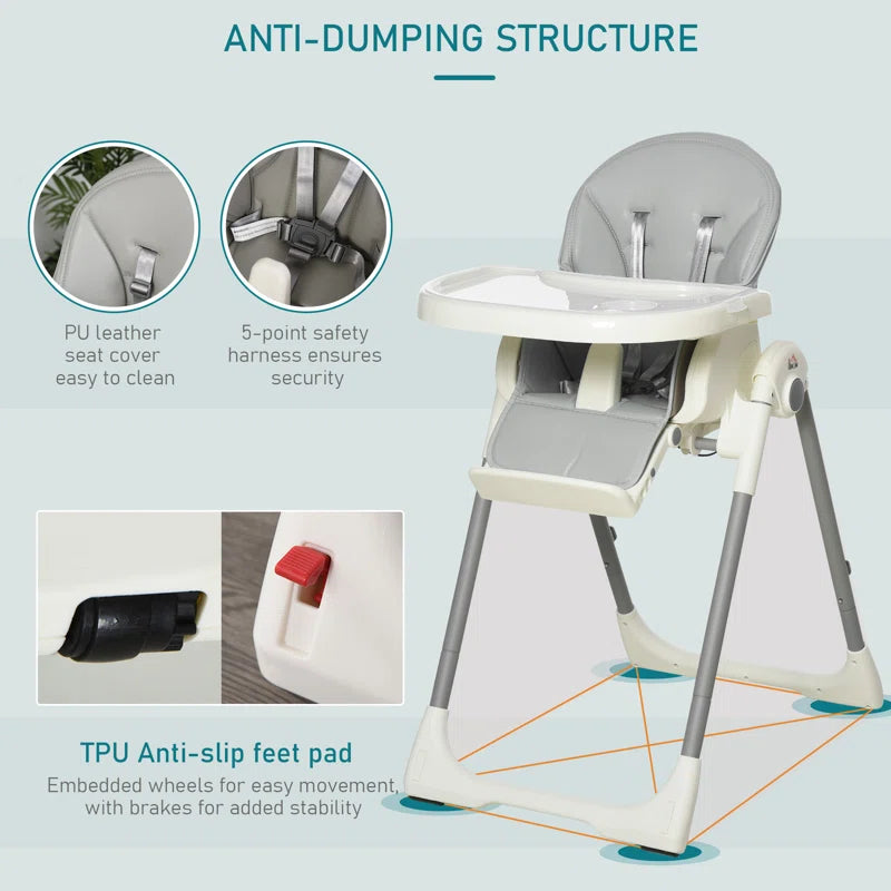 Baby Multifunctional High Chair comes in Three Colors