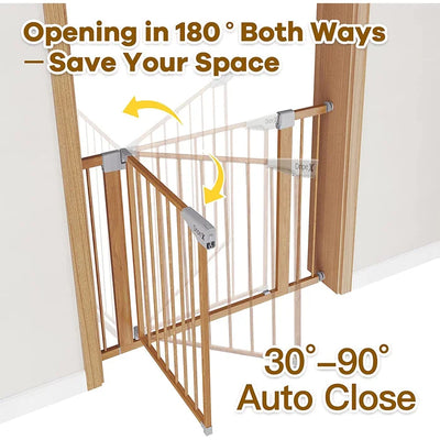 Dripex One-Handed Operation & Auto-Close Due to the dual-lock setting Baby Gate