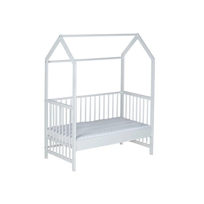 Modern Fun Style Baby Cot Bed - White