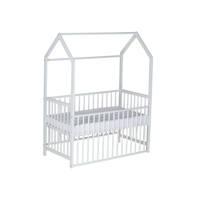 Modern Fun Style Baby Cot Bed - White