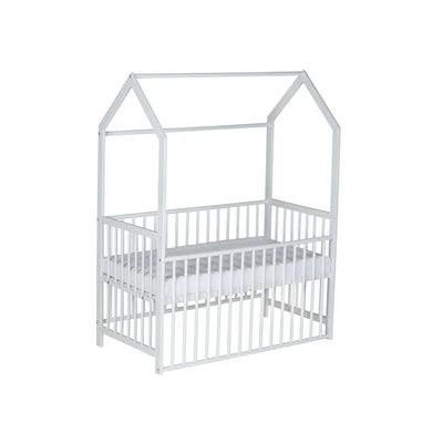 Modern Fun Style Baby Cot Bed - White