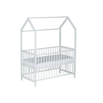 Modern Fun Style Baby Cot Bed - White