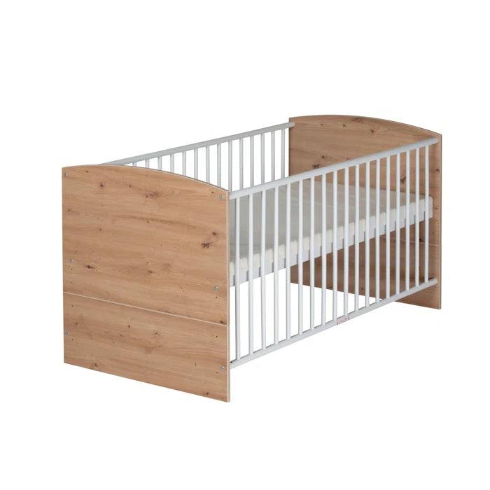 Stylish Baby Cot Schardt Babybett Pepe - White/Oak