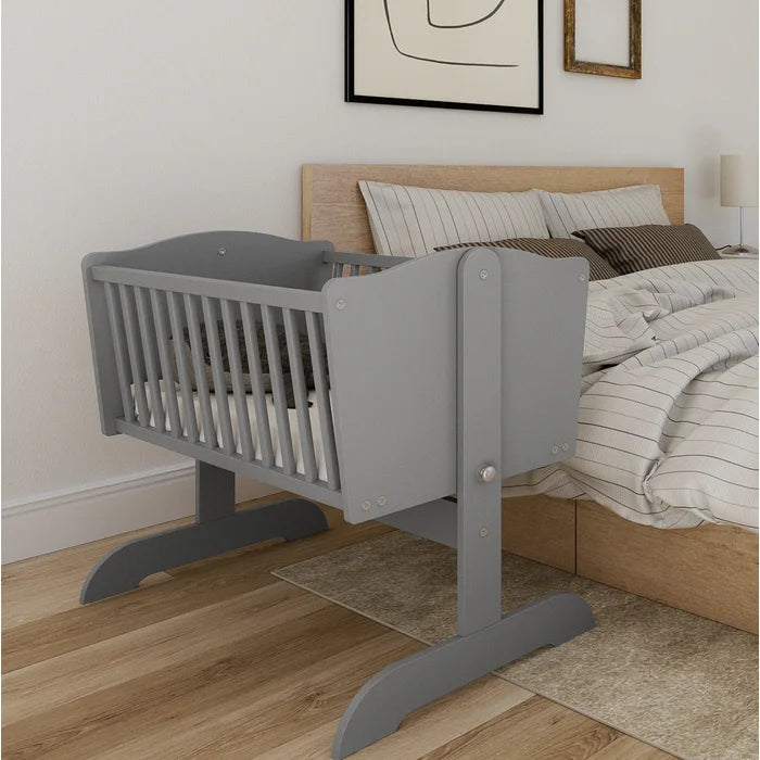 Bassinette Modern Style  Baby Cradle - Brown/Grey