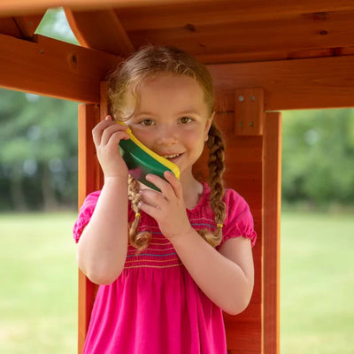 Kids Cubby House Cedar Wooden Playhouse