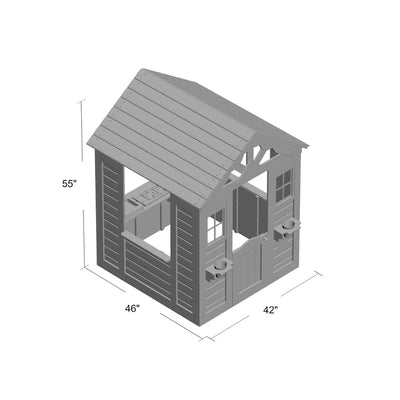 Kids Cubby House Cedar Wooden Playhouse