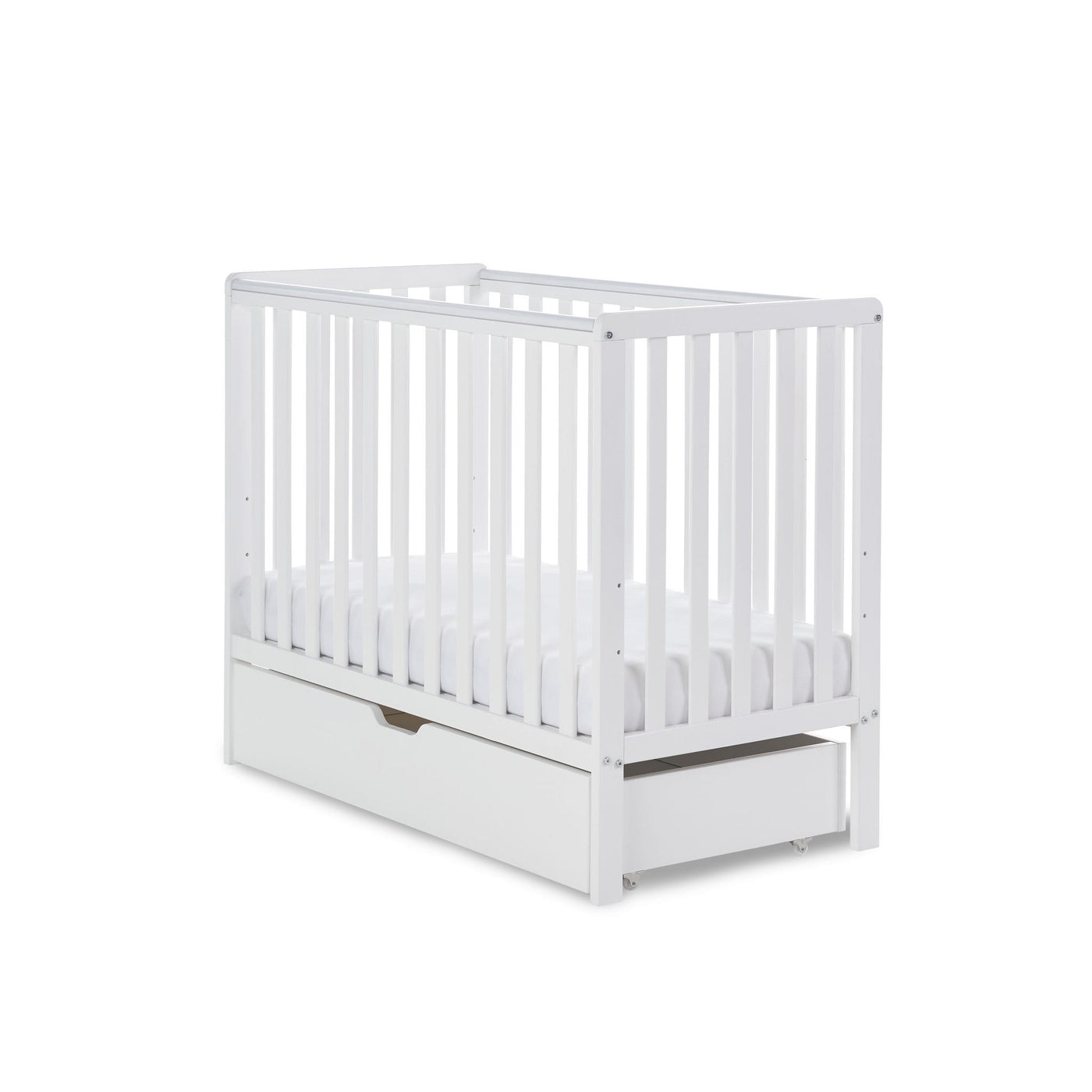 Ideal Baby Space Saver Cot and Cot Top Changer - White Bantam Obaby