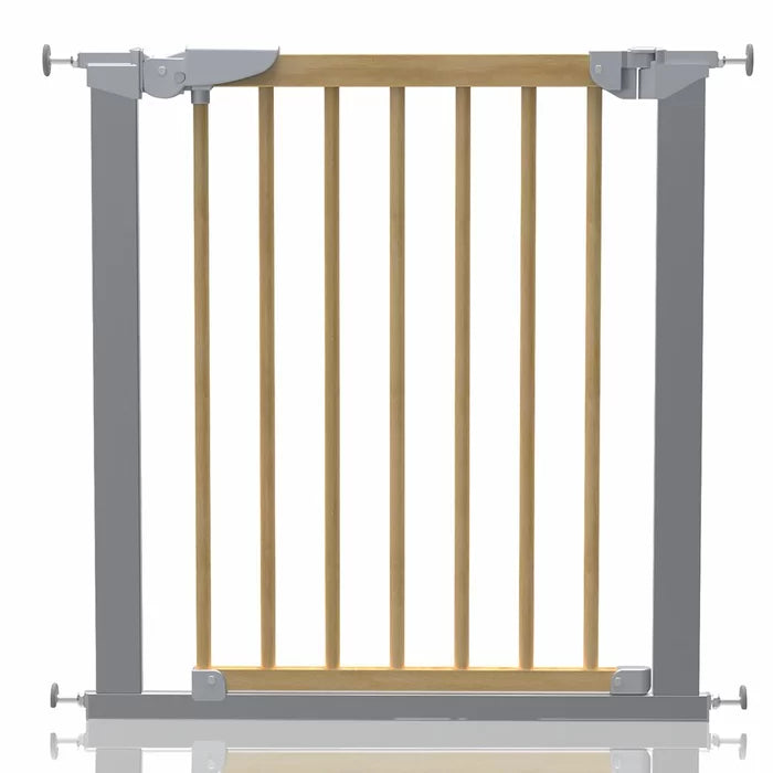 Symple Stuff Beechwood and Metal Safety Baby Gate