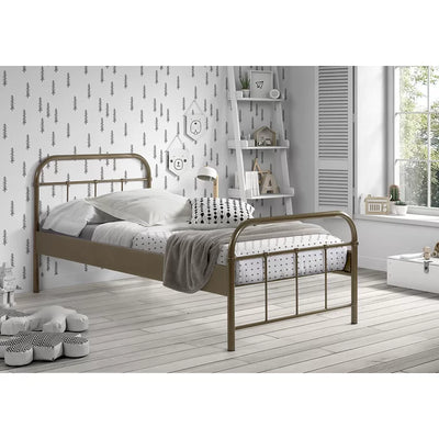 Stylish Bed Frames by Vipack ( 140 x 200 cm ) - Steel Grey