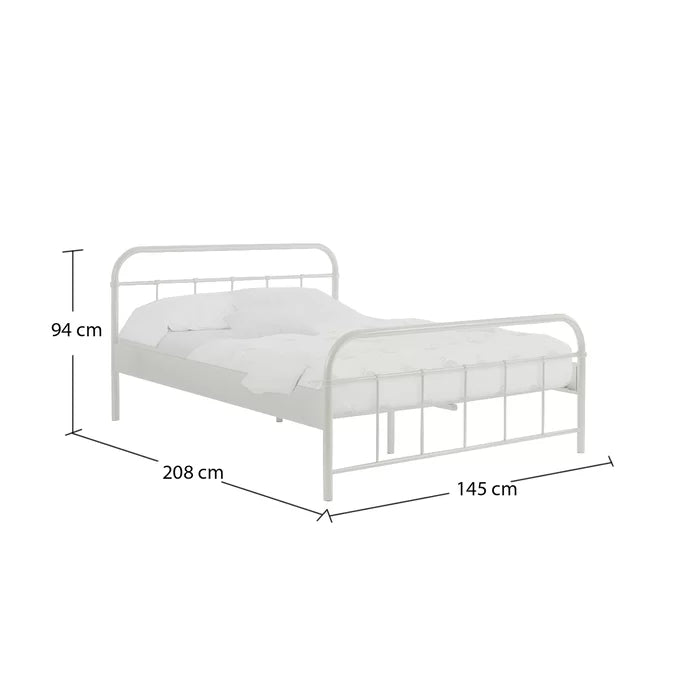 Stylish Bed Frames by Vipack ( 140 x 200 cm ) - Steel Grey