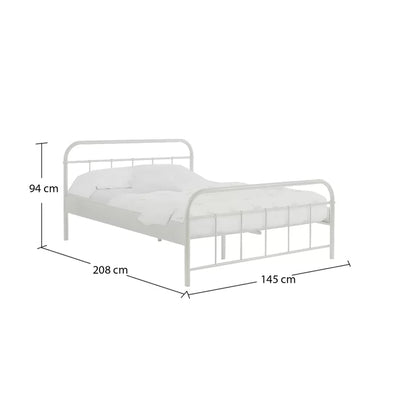 Stylish Bed Frames by Vipack ( 140 x 200 cm ) - Steel Grey