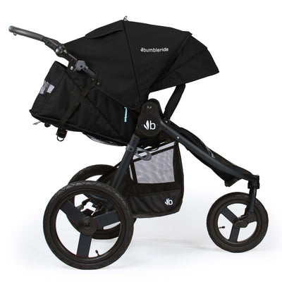 Stylish Running Stroller - 3 steering System - Matte Black