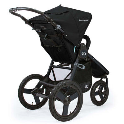 Stylish Running Stroller - 3 steering System - Matte Black