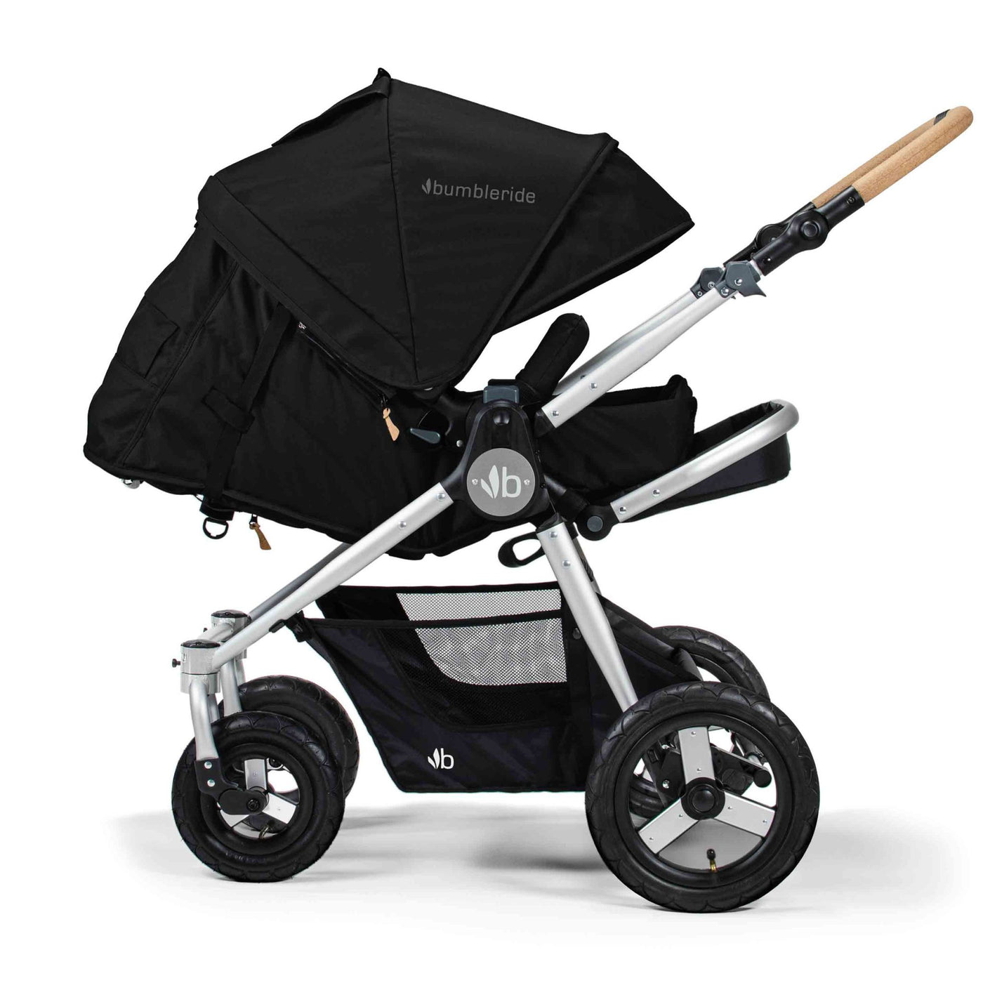 Stroller Pram Bumbleride Era i-Size Isofix Travel System – Dawn Grey, Silver/Black