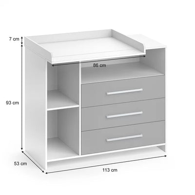 Stylish baby Changing Table 6 Spacious Compartments