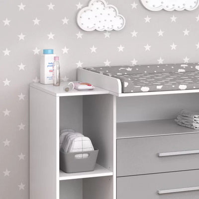 Stylish baby Changing Table 6 Spacious Compartments