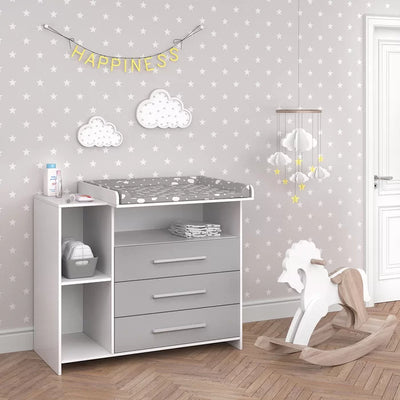 Stylish baby Changing Table 6 Spacious Compartments