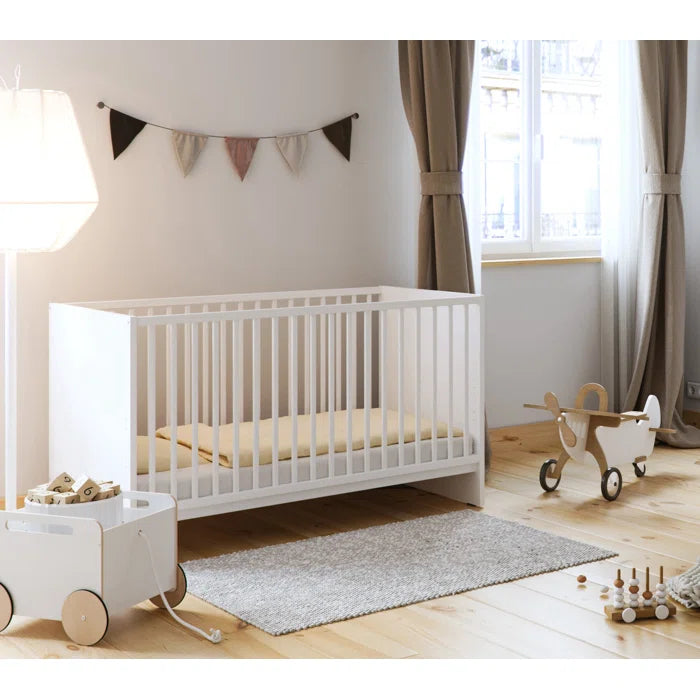 White Chester Convertible 2 -Piece Nursery Furniture Set