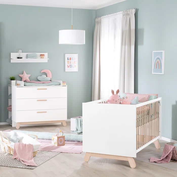 Modern Convertible 2 -Piece Nursery Furniture Set