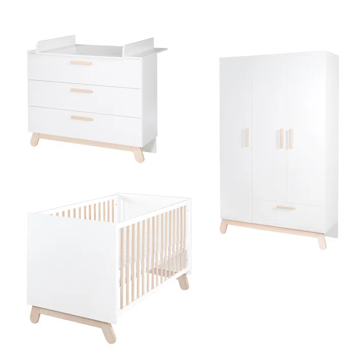 Modern Convertiable 3-Piece Nursery Furniture Set