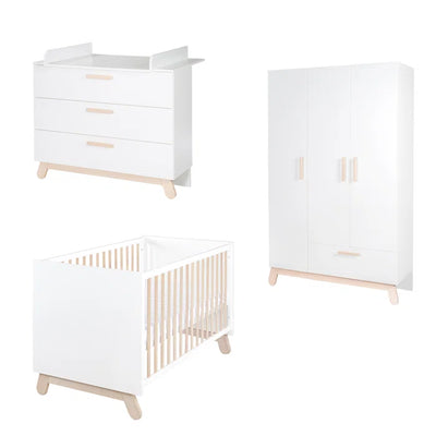 Modern Convertiable 3-Piece Nursery Furniture Set