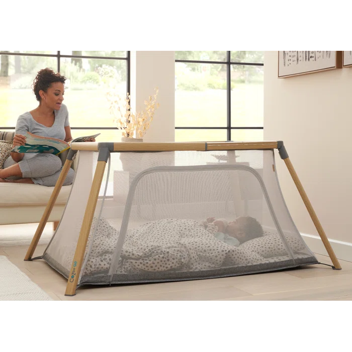 Cot-Bed and Crib CoZee Go 3-in-1 Bassinet, Travel Cot & Playpen with Day and Night Shade by Tutti Bambini