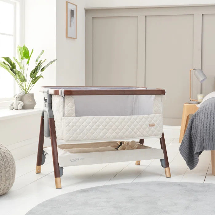 Luxurious CoZee Luxe Bedside Crib Available in 3 colors