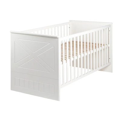 Contemporary Convertible 2 -Piece Nursery Furniture Set - White