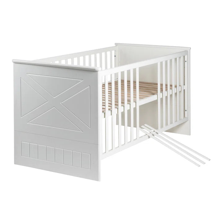 Contemporary Convertible 2 -Piece Nursery Furniture Set - White