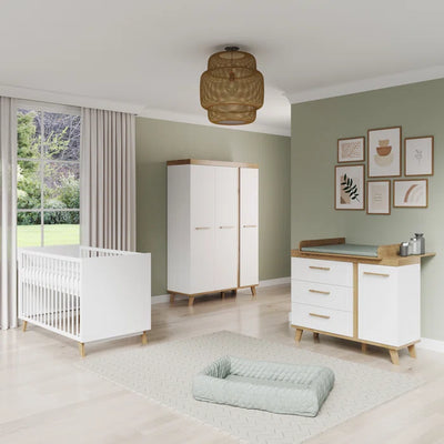 Cot 3 - Piece Nursery Furniture Set  Convertible by roba - Modern Style