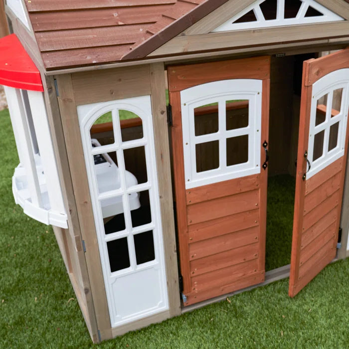 Kids Outdoor Cubby House Wooden Playhouse