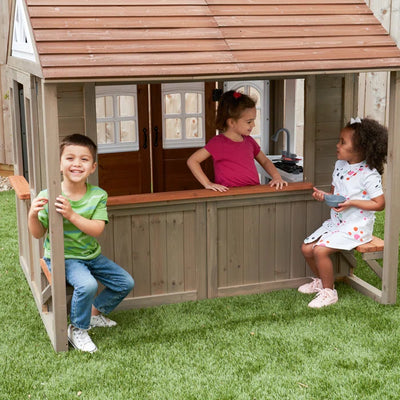 Kids Outdoor Cubby House Wooden Playhouse