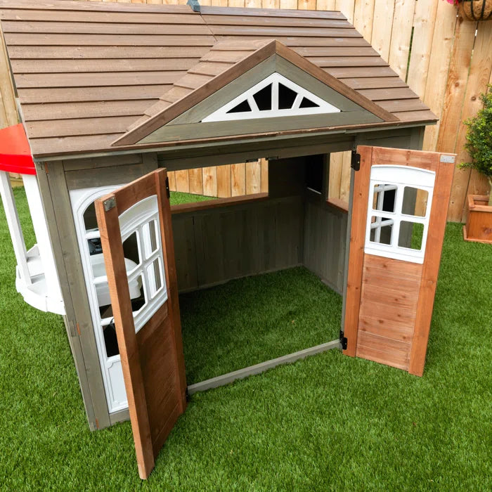 Kids Outdoor Cubby House Wooden Playhouse