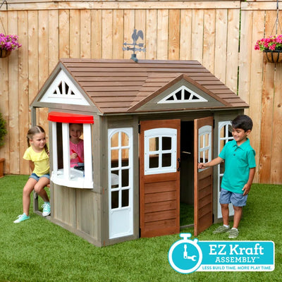 Kids Outdoor Cubby House Wooden Playhouse